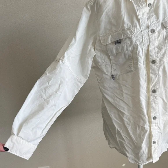 Women’s Columbia Fishing Shirt White Small - Picture 4 of 10
